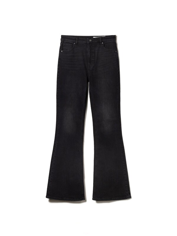Bershka Flared Jeans in Nero Denim