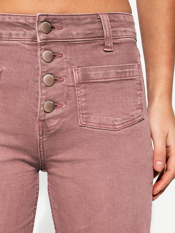 Bershka Flared Jeans In Rosa