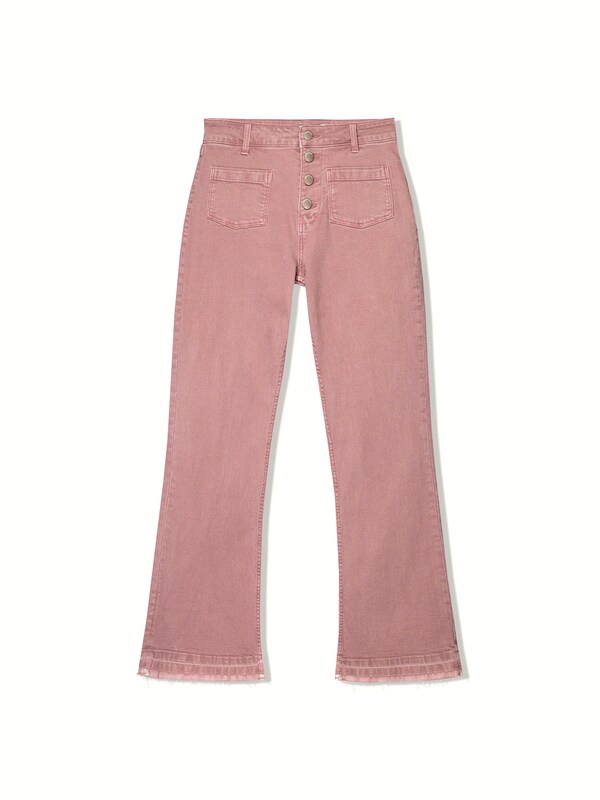 Bershka Flared Jeans in Rosa