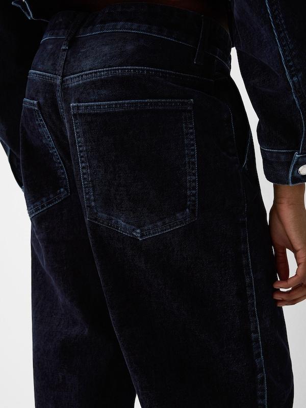 Bershka Loosefit Jeans In Blu Notte