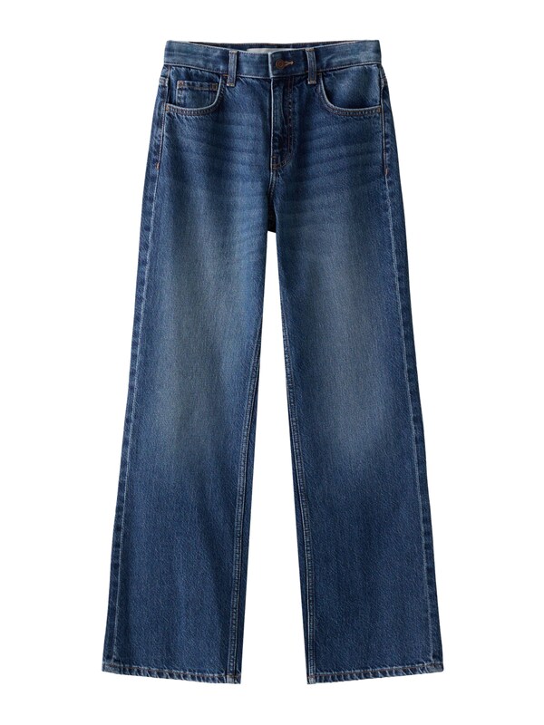 Bershka Loosefit Jeans in Blu Scuro