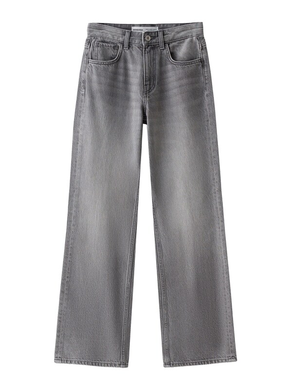 Bershka Loosefit Jeans in Grigio Denim