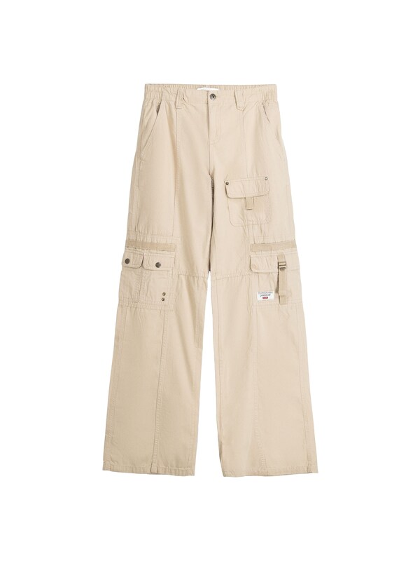 Bershka Loosefit Pantaloni Cargo In Sabbia