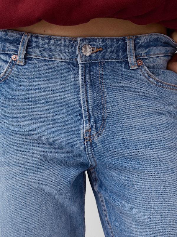 Bershka Regular Jeans In Blu Denim
