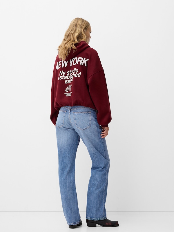 Bershka Regular Jeans In Blu Denim
