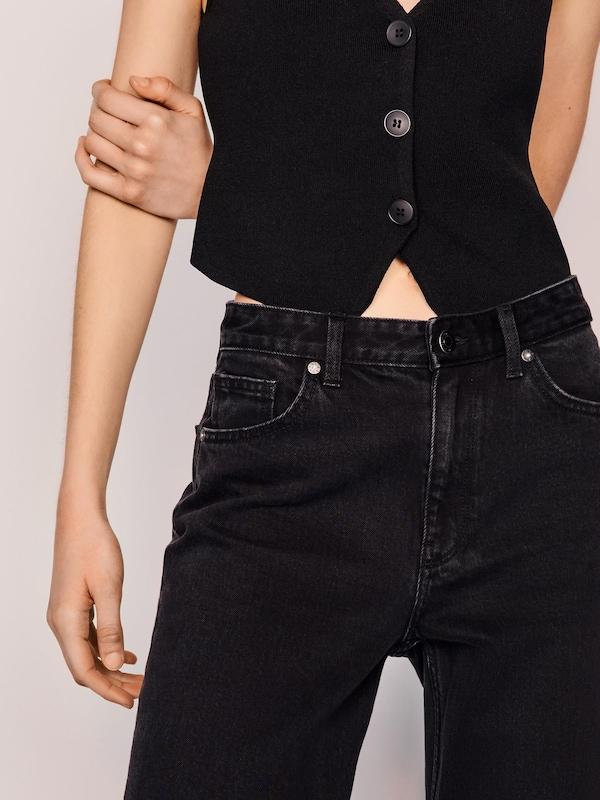 Bershka Regular Jeans In Nero