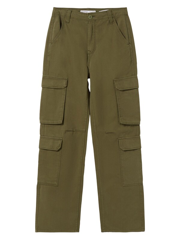 Bershka Regular Pantaloni Cargo In Cachi