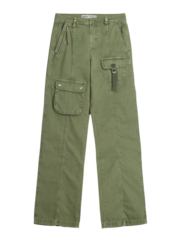 Bershka Regular Pantaloni Cargo In Cachi