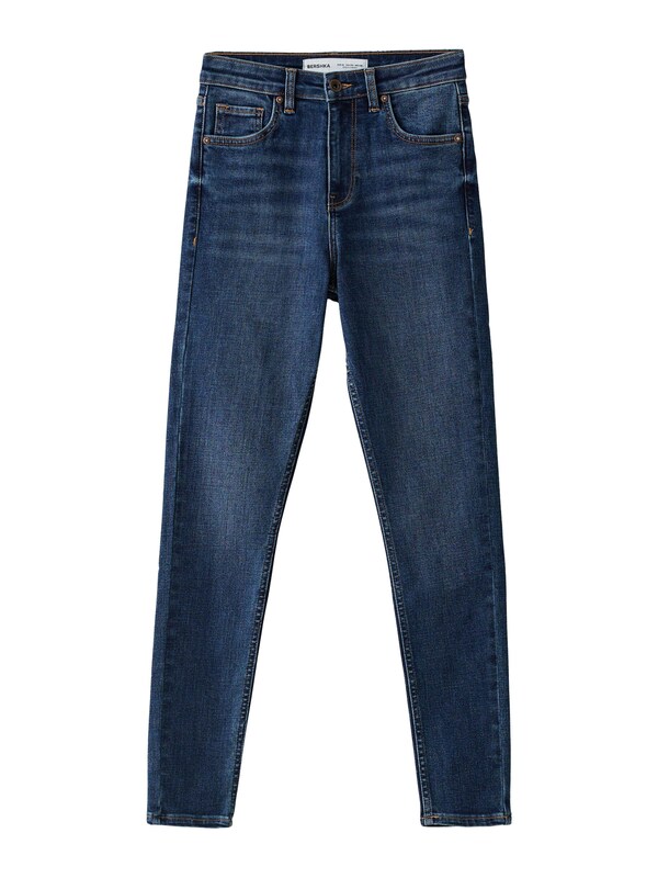Bershka Skinny Jeans in Blu Denim