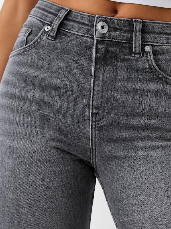 Bershka Skinny Jeans In Grigio