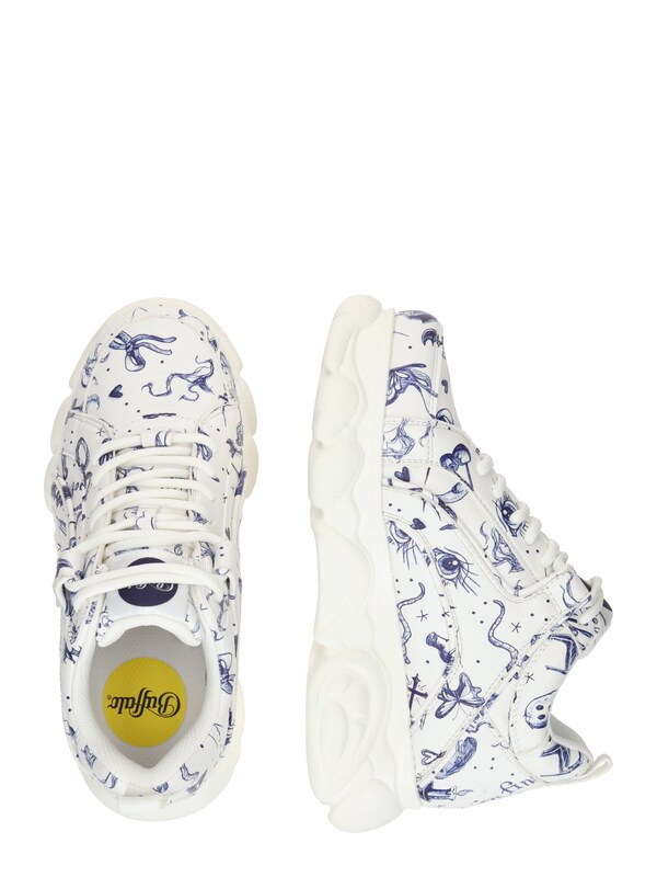 BUFFALO Sneaker Bassa 'Corin Doodle' In Bianco