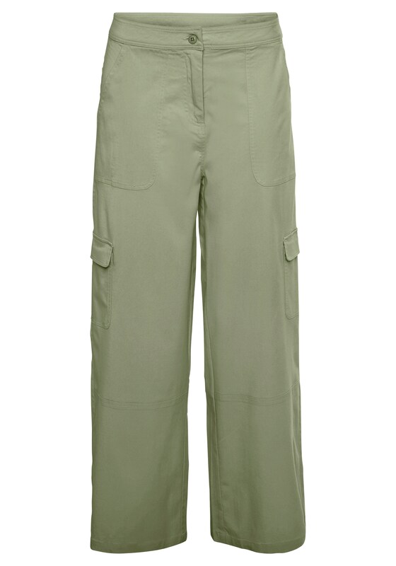BUFFALO Wide leg Pantaloni cargo in Kiwi