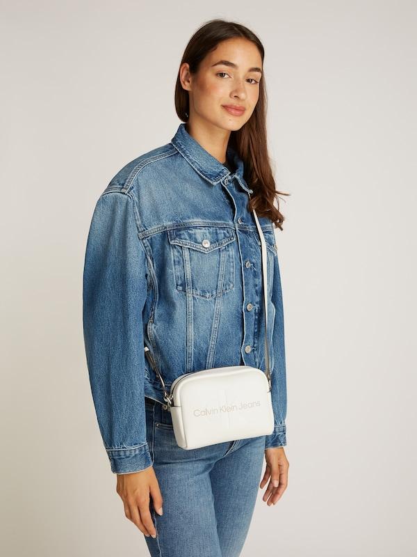 Calvin Klein Jeans Borsa A Tracolla In Bianco