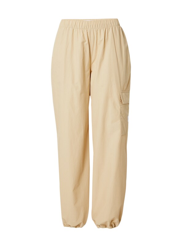 Calvin Klein Jeans Tapered Pantaloni cargo in Beige