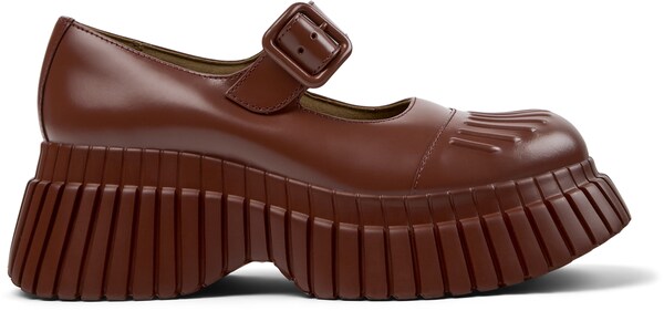 CAMPER Ballerina 'BCN' In Rosso Vino