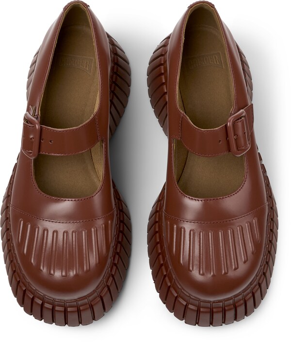 CAMPER Ballerina 'BCN' In Rosso Vino