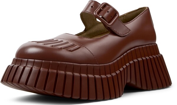 CAMPER Ballerina 'BCN' in Rosso Vino