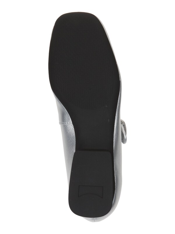 CAMPER Ballerina Con Cinturino 'Casi Myra' In Grigio Argento