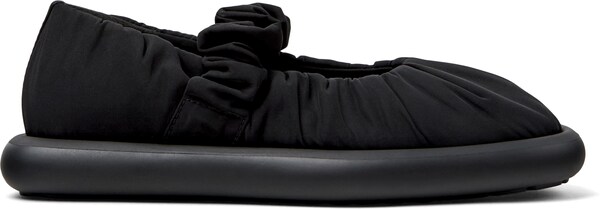 CAMPER Ballerina Con Cinturino 'Onda' In Nero