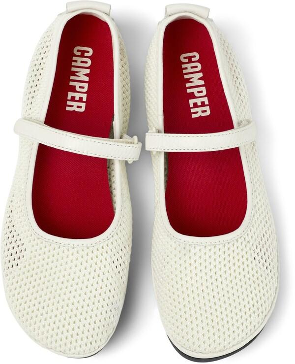 CAMPER Ballerina Con Cinturino ' Right Nina ' In Bianco
