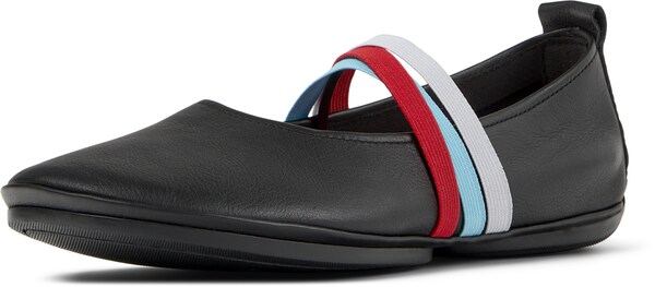 CAMPER Ballerina con cinturino 'Right Nina' in Nero