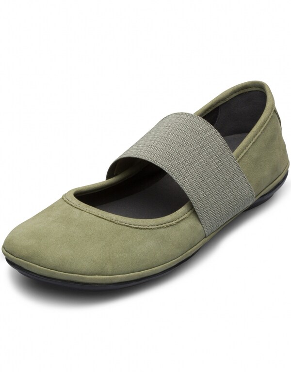 CAMPER Ballerina Con Cinturino 'Right Nina' In Verde Scuro