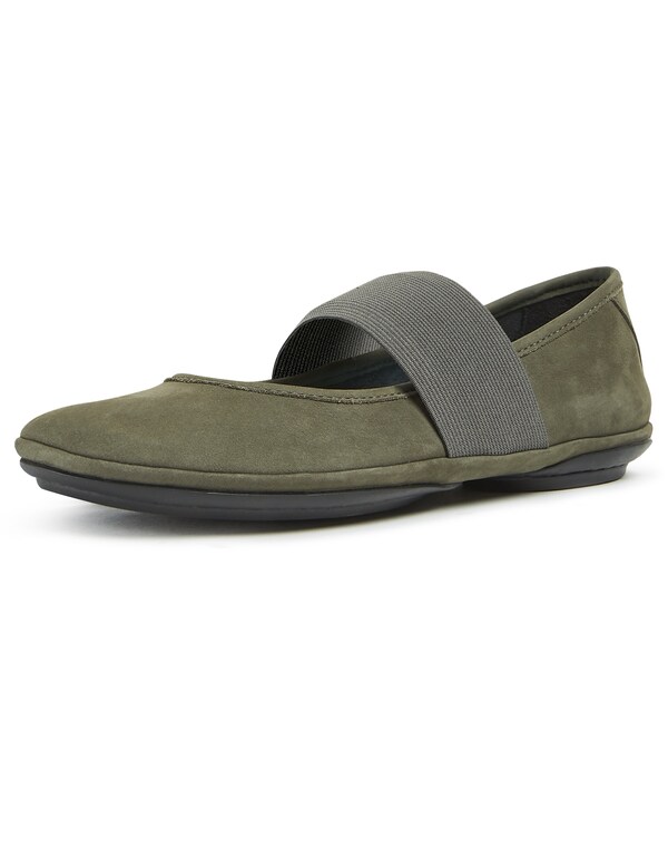 CAMPER Ballerina Con Cinturino 'Right Nina' In Verde Scuro