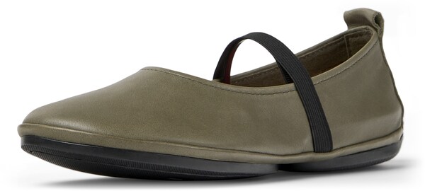 CAMPER Ballerina Con Cinturino 'Right Nina' In Verde Scuro