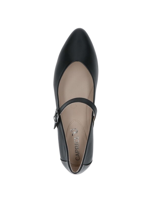 CAPRICE Ballerina Con Cinturino In Nero