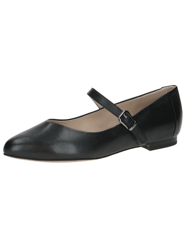 CAPRICE Ballerina con cinturino in Nero