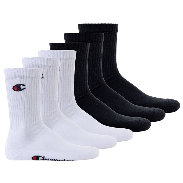 Champion Authentic Athletic Apparel Calzino sportivo in Nero Bianco