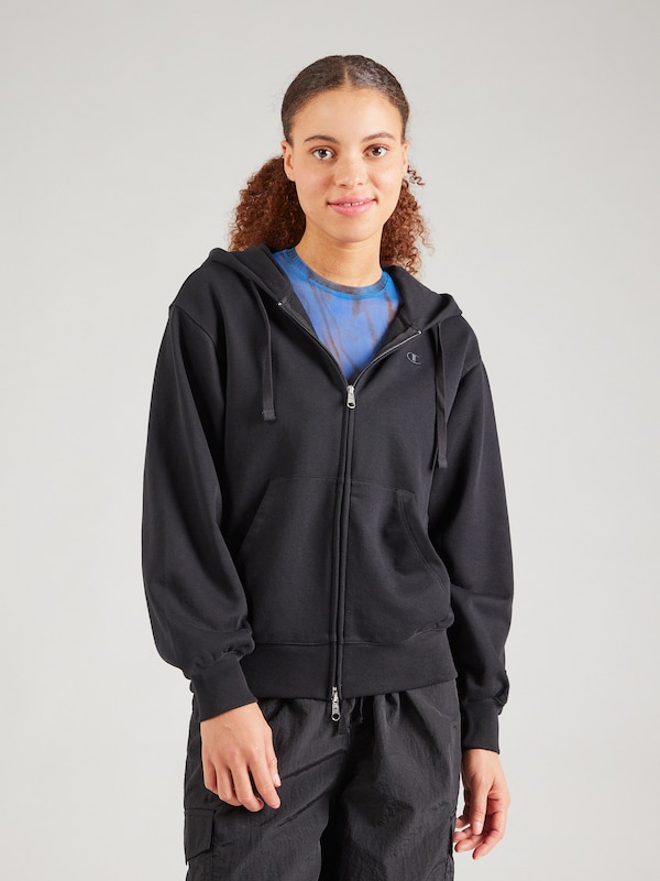 Champion Authentic Athletic Apparel Giacca Di Felpa In Nero