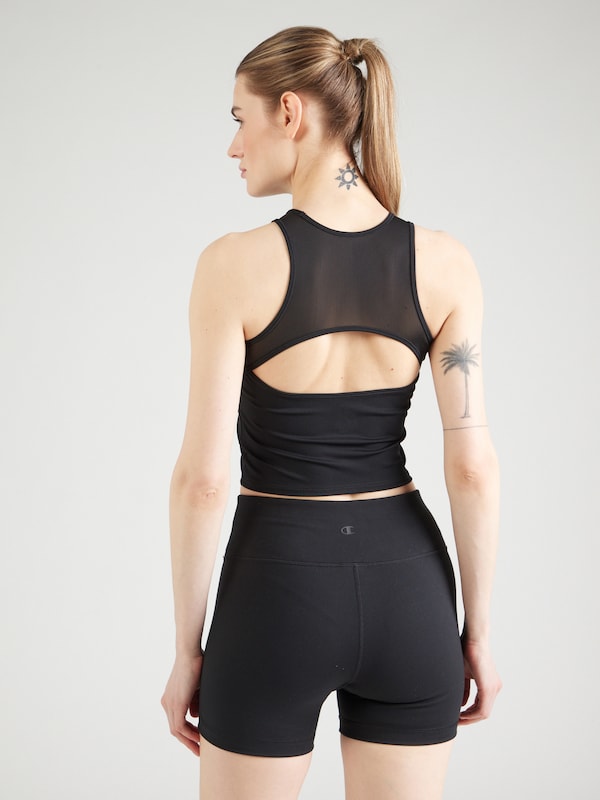 Champion Authentic Athletic Apparel Top Sportivo In Nero