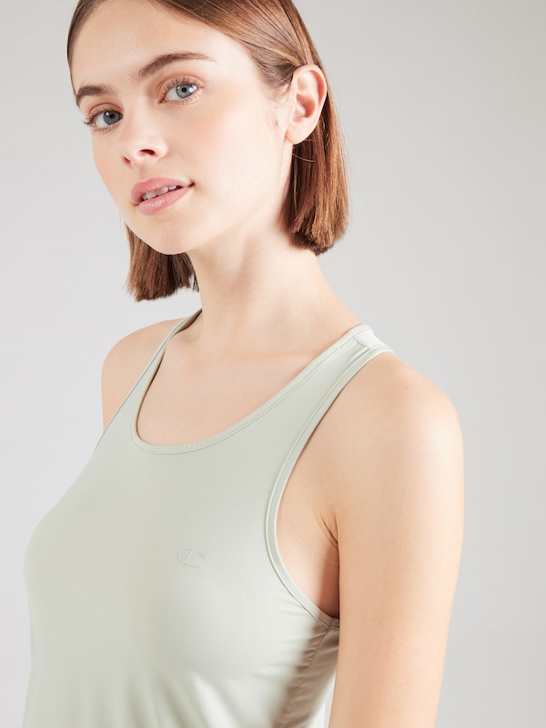 Champion Authentic Athletic Apparel Top Sportivo In Verde Chiaro