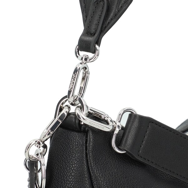 Desigual Borsa A Spalla 'Mickey Studstyle' In Nero
