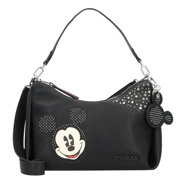 Desigual Borsa a spalla 'Mickey Studstyle' in Nero