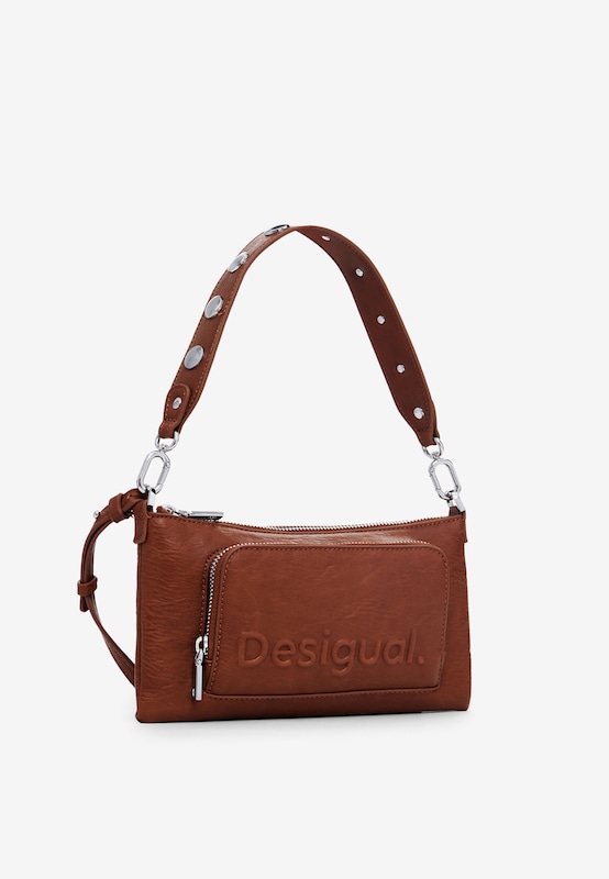 Desigual Borsa A Spalla 'Monica Cont' In Marrone