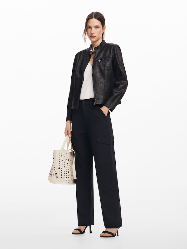 Desigual Loosefit Pantaloni Cargo In Nero