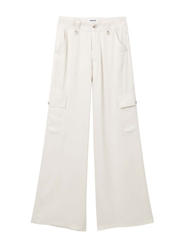 Desigual Loosefit Pantaloni cargo 'Thelma-Lacroix' in Bianco
