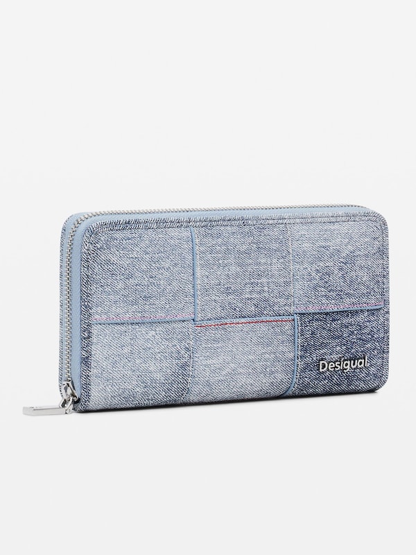 Desigual Portamonete In Blu Denim