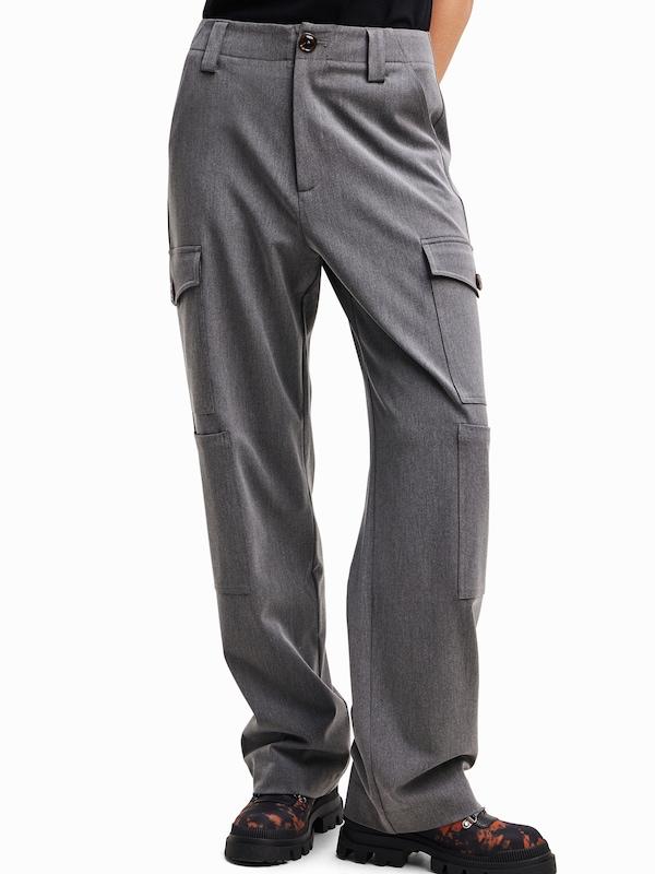 Desigual Regular Pantaloni Cargo In Grafite