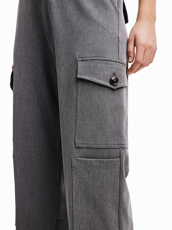 Desigual Regular Pantaloni Cargo In Grafite