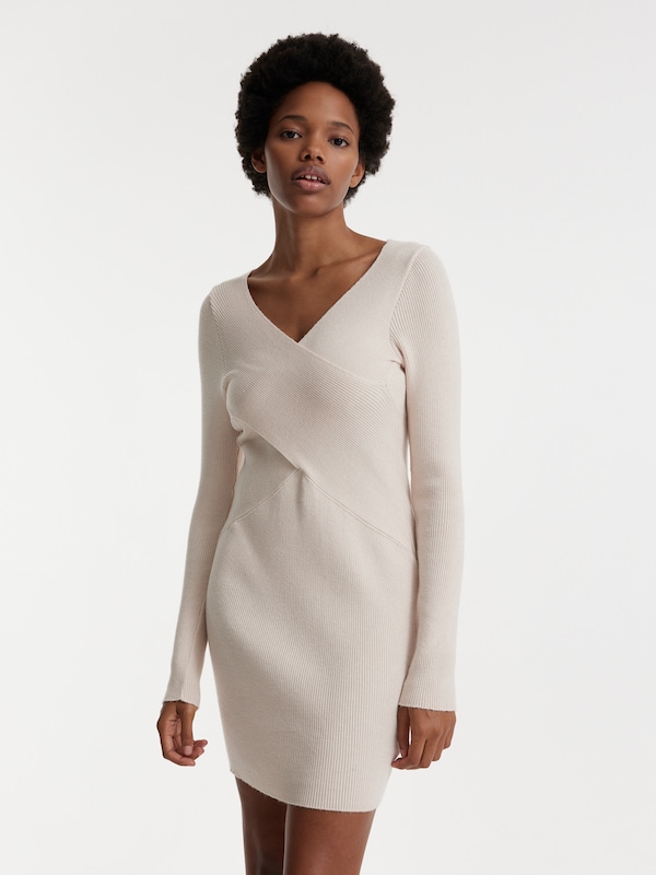 EDITED Abito In Maglia 'Amely' In Beige Sfumato