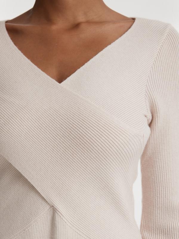 EDITED Abito In Maglia 'Amely' In Beige Sfumato