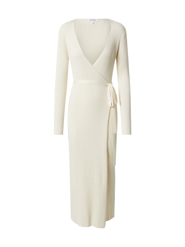 EDITED Abito in maglia 'Mailien' in Beige Bianco