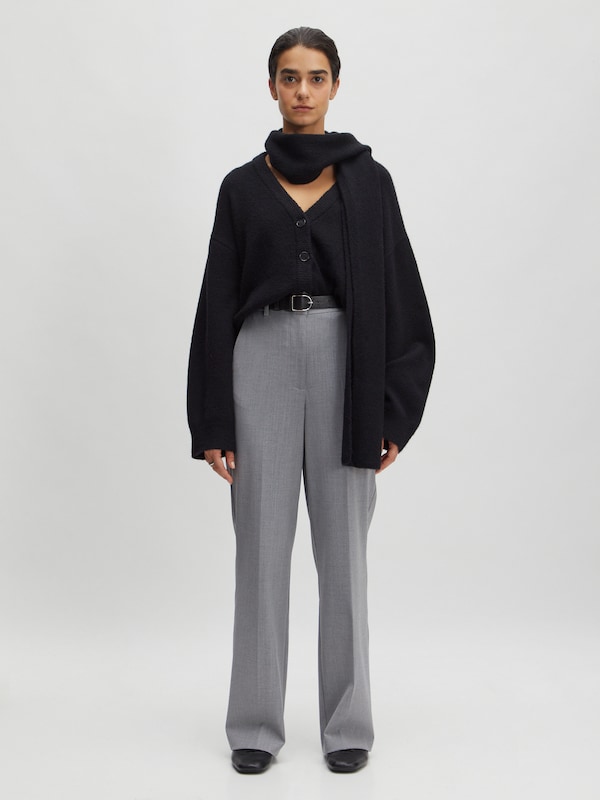 EDITED Bootcut Pantaloni Con Piega Frontale 'Lavea' In Grigio
