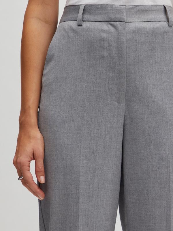 EDITED Bootcut Pantaloni Con Piega Frontale 'Lavea' In Grigio