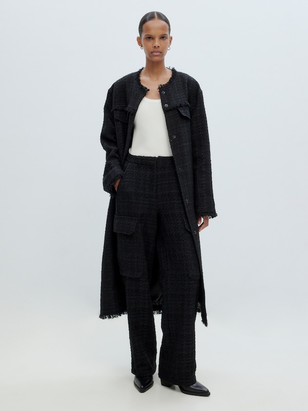 EDITED Cappotto Di Mezza Stagione 'Thalisa' In Nero