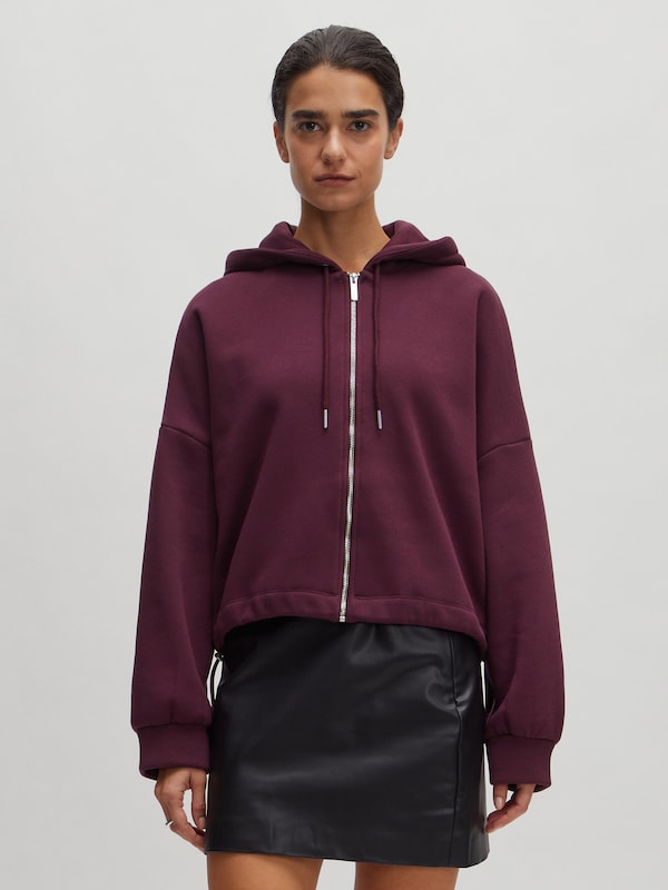 EDITED Giacca Di Felpa 'Tamy' In Bordeaux Rosso Scuro