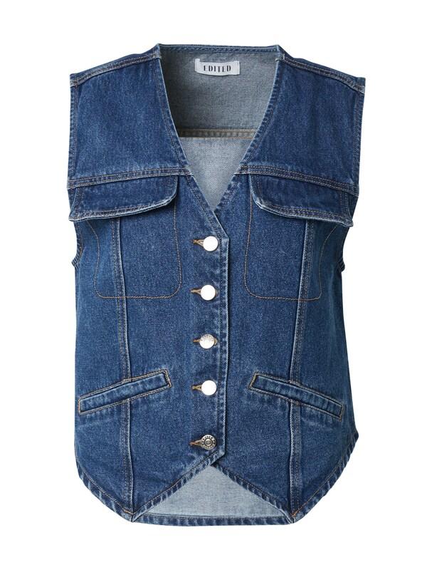EDITED Gilet 'Bailey' in Blu Blu Denim